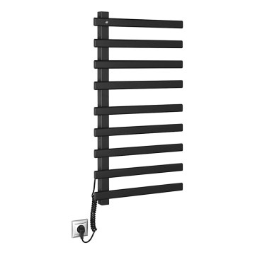 Sapho - Sèche-serviettes électrique ELCOR 128W 92x48 cm noir mat