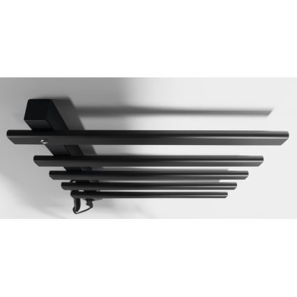 Sapho - Sèche-serviettes électrique ELCOR 63 W 48 x 52 cm noir mat