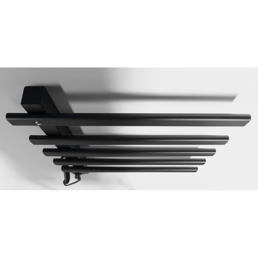 Sapho - Sèche-serviettes électrique ELCOR 63 W 48 x 52 cm noir mat