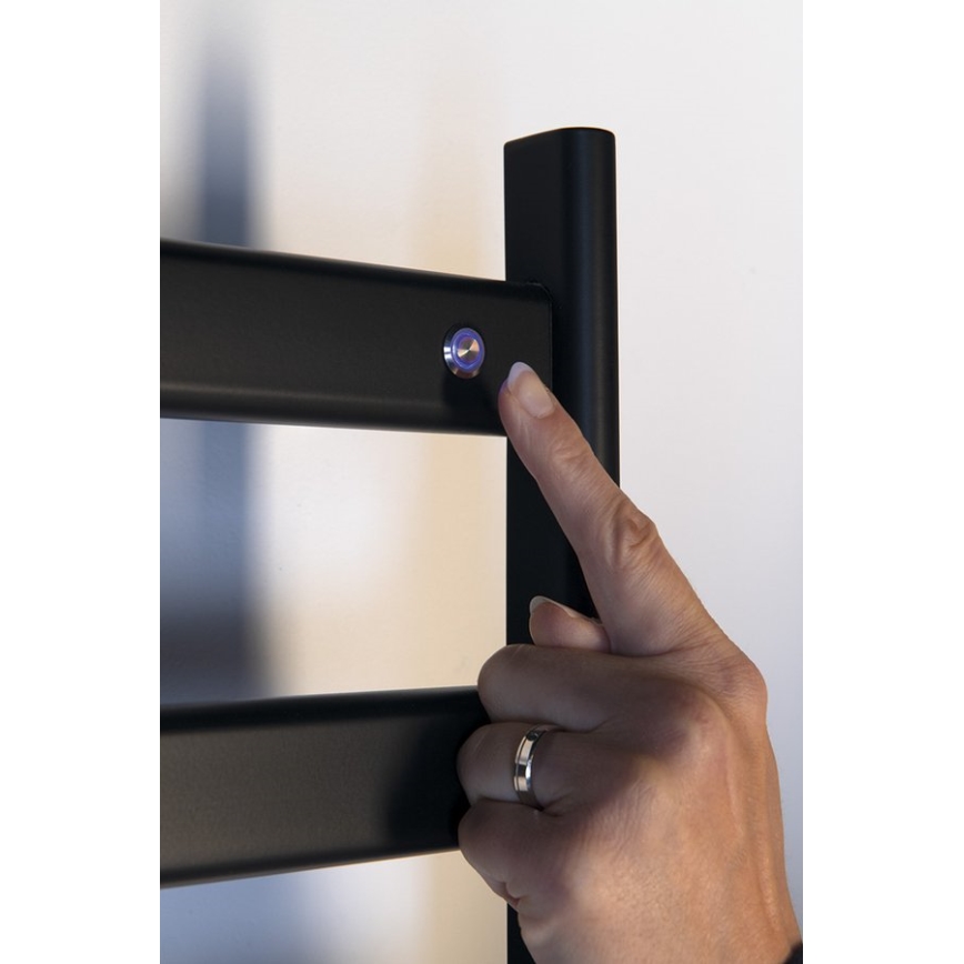 Sapho - Sèche-serviettes électrique ELIAS 105W/230V 49x73 cm noir mat