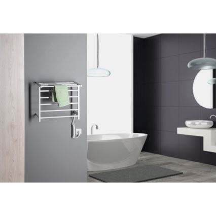 Sapho - Sèche-serviettes électrique ELZOR 60W 47x50 cm blanc mat