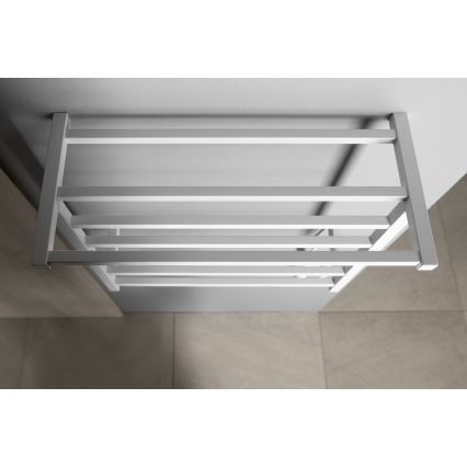 Sapho - Sèche-serviettes électrique ELZOR 60W 47x50 cm blanc mat