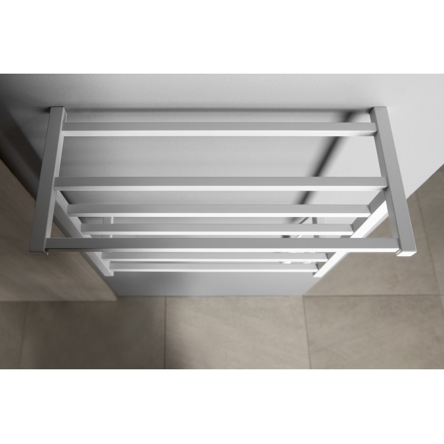 Sapho - Sèche-serviettes électrique ELZOR 60W 47x50 cm blanc mat