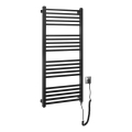 Sapho - Sèche-serviettes électrique METRO-E 400 W 106 x 50 cm noir mat