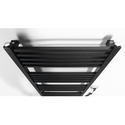Sapho - Sèche-serviettes électrique METRO-E 400 W/230 V 50 x 106 cm noir mat
