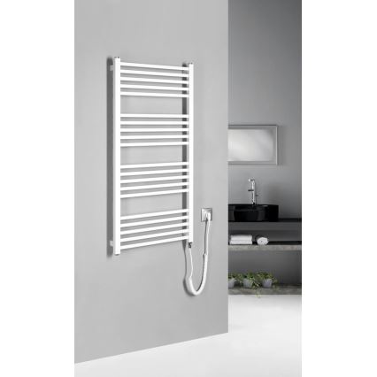 Sapho - Sèche-serviettes électrique METRO-E 400W/230V 50x106 cm blanc