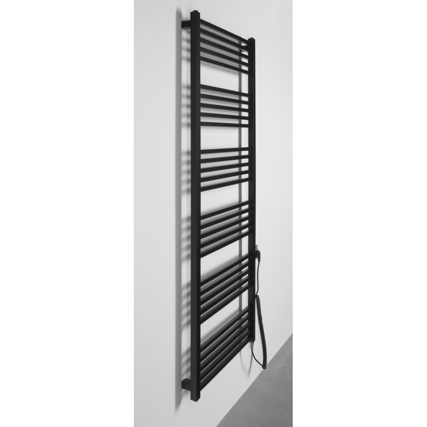Sapho - Sèche-serviettes électrique METRO-E 800W 162x60 cm noir mat