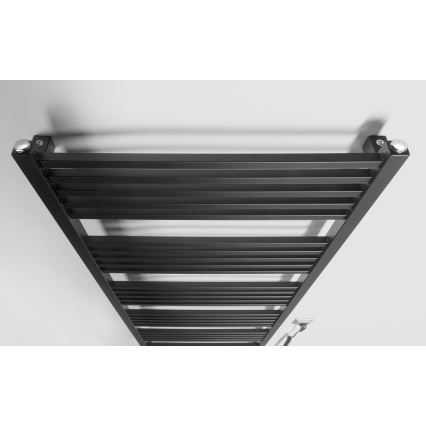Sapho - Sèche-serviettes électrique METRO-E 800W 162x60 cm noir mat