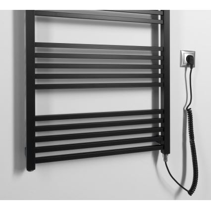 Sapho - Sèche-serviettes électrique METRO-E 800W 162x60 cm noir mat