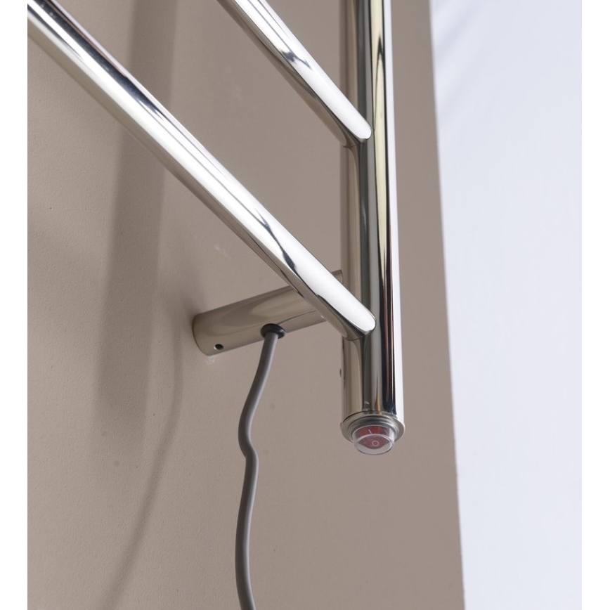 Sapho - Sèche-serviettes électrique REDONDO 130 W 116 x 63 cm chrome brillant