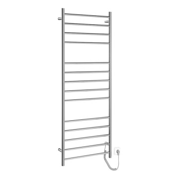 Sapho - Sèche-serviettes électrique REDONDO 130W 150x60 cm chrome brillant rond