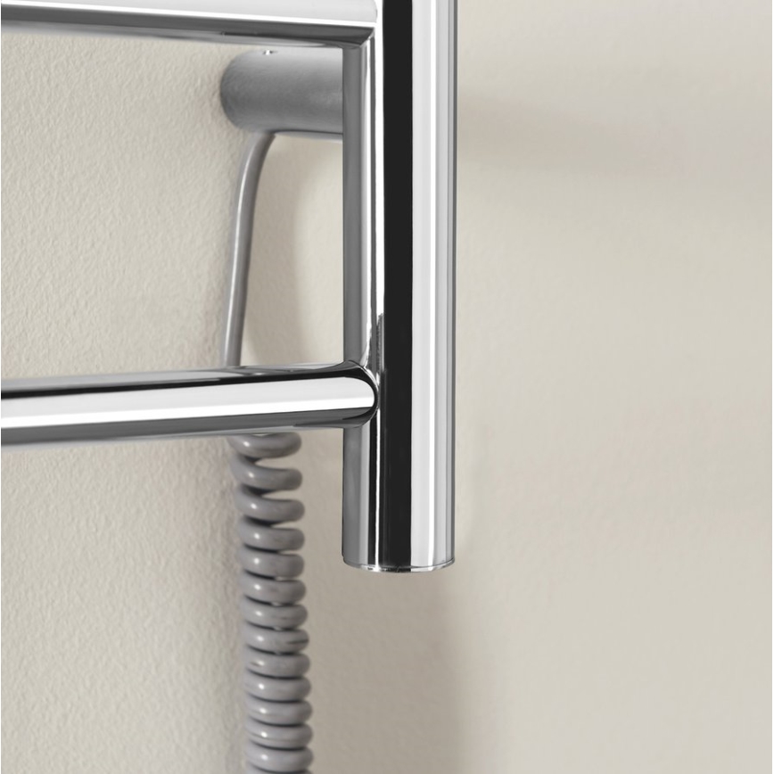Sapho - Sèche-serviettes électrique REDONDO 75 W 90 x 50 cm chrome brillant, rond