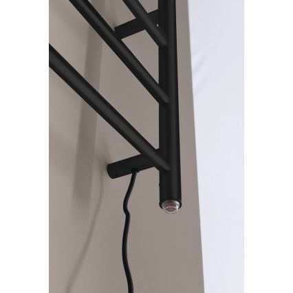 Sapho - Sèche-serviettes électrique REDONDO 75 W 90 x 50 cm noir mat