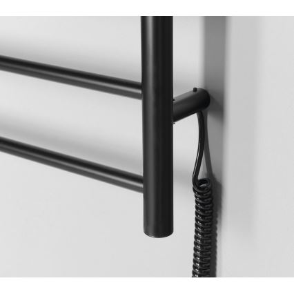 Sapho - Sèche-serviettes électrique REDONDO 75 W 90 x 50 cm noir mat