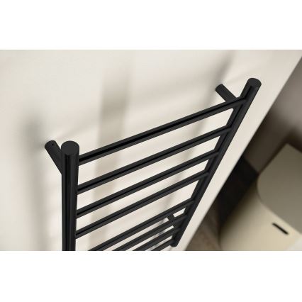 Sapho - Sèche-serviettes électrique REDONDO 75 W 90 x 50 cm noir mat