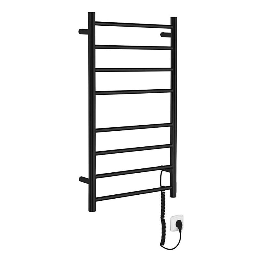 Sapho - Sèche-serviettes électrique REDONDO 75W/230V 50x90 cm noir mat