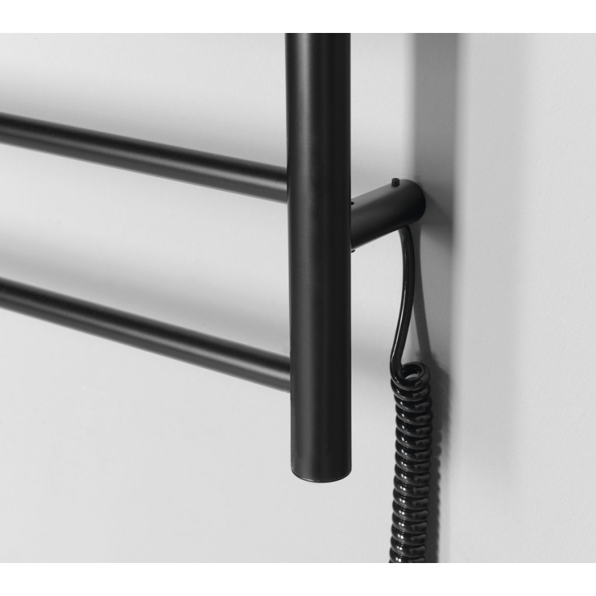 Sapho - Sèche-serviettes électrique REDONDO 75W/230V 50x90 cm noir mat