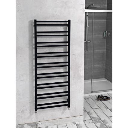 Sapho - Sèche-serviettes METRO DOS 143x55 cm noir mat