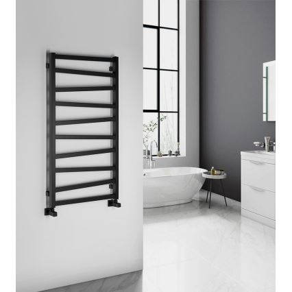 Sapho - Sèche-serviettes ZIG 110x60 cm noir