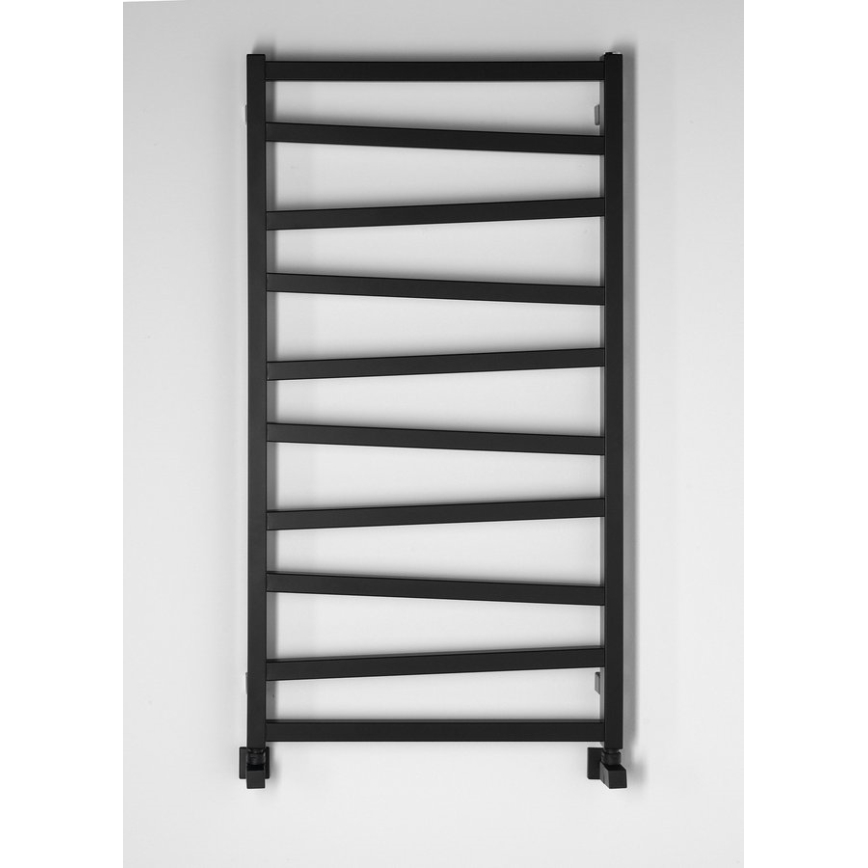 Sapho - Sèche-serviettes ZIG 110x60 cm noir