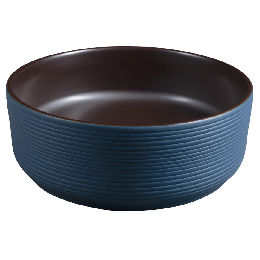 Sapho - Vasque à poser PRIORI Ø 41 cm marron/bleu