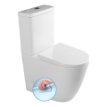 Sapho - WC combiné TURKU évacuation basse/arrière céramique/blanc