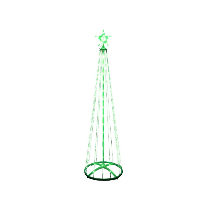 Sapin de Noël extérieur LED RVB 190xLED/230V 1,8 m IP44 + télécommande