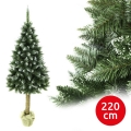 Sapin de Noël sur un tronc 220 cm sapin