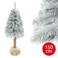 Sapin de Noël sur un tronc NATURAL WITH SNOW 150 cm sapin