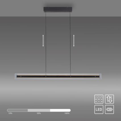 Schöner Wohnen 11316-18 - Suspension LED dimmable sur câble LENA LED/32W/230V 105 cm noir