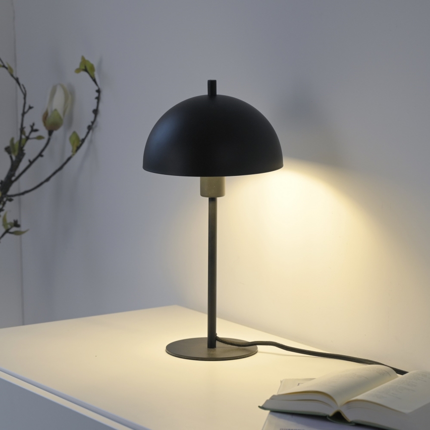 Schöner Wohnen 11726-18 - Lampe de table ALI 1xE14/15W/230V noire