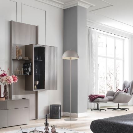 Schöner Wohnen 11727-39 - Lampadaire ALI 1xE27/25W/230V gris