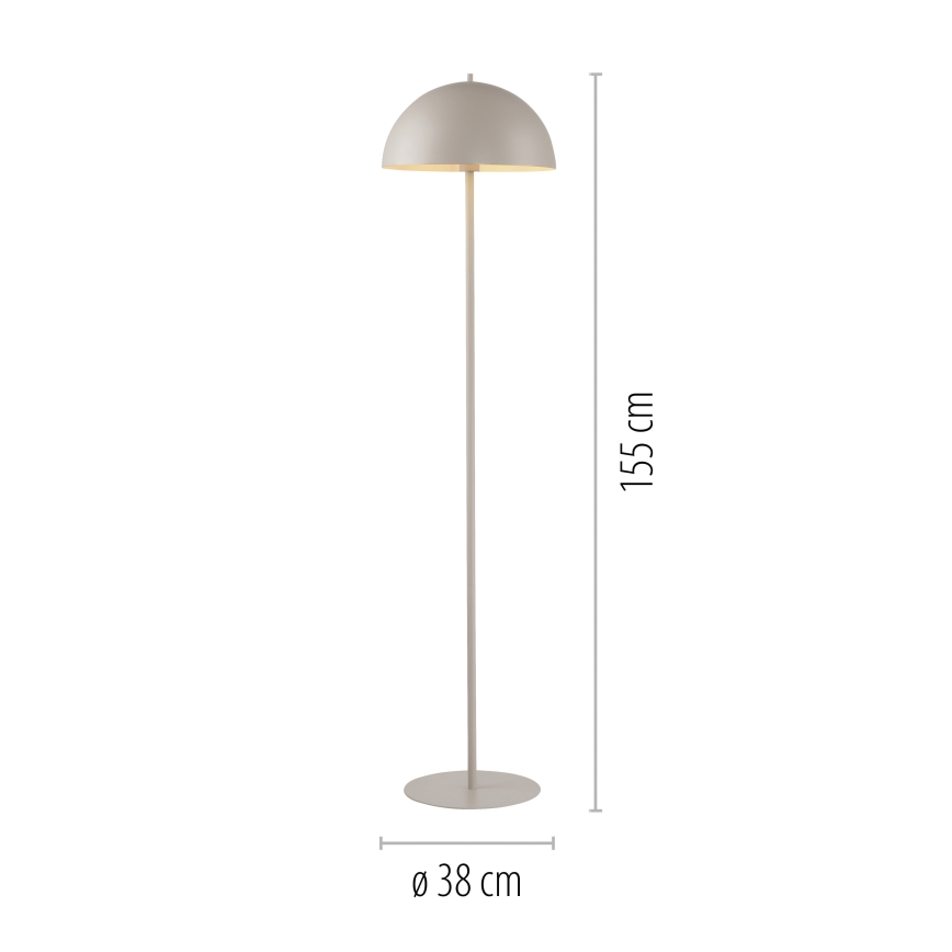 Schöner Wohnen 11727-39 - Lampadaire ALI 1xE27/25W/230V gris