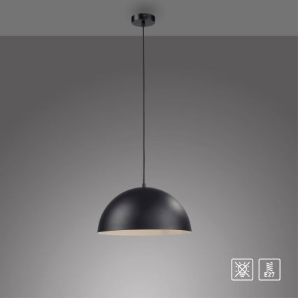 Schöner Wohnen 11728-18 - Suspension sur câble ALI 1xE27/25W/230V Ø 38 cm, noire