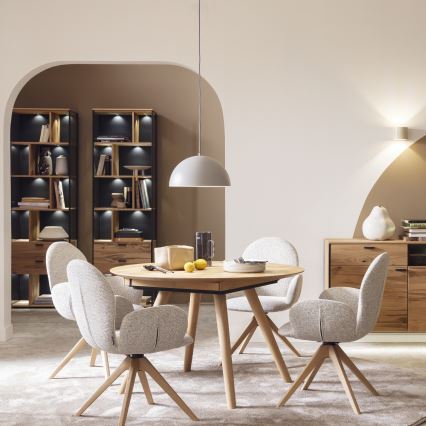 Schöner Wohnen 11728-39 - Suspension sur câble ALI 1xE27/25W/230V, Ø 38 cm, gris