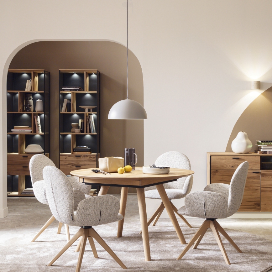 Schöner Wohnen 11728-39 - Suspension sur câble ALI 1xE27/25W/230V, Ø 38 cm, gris