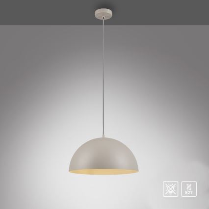 Schöner Wohnen 11728-39 - Suspension sur câble ALI 1xE27/25W/230V, Ø 38 cm, gris