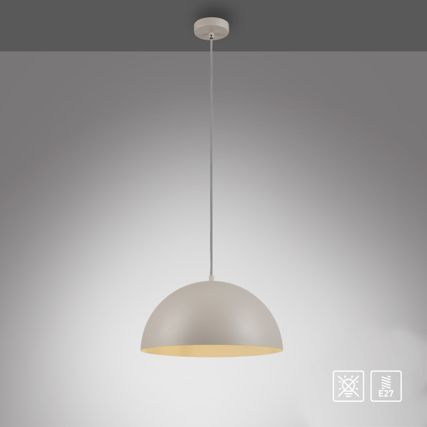 Schöner Wohnen 11728-39 - Suspension sur câble ALI 1xE27/25W/230V, Ø 38 cm, gris
