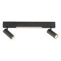 Schöner Wohnen 11793-18 - Spot LED DANTE 2xGU10/10W/230V + LED/7,2W noir