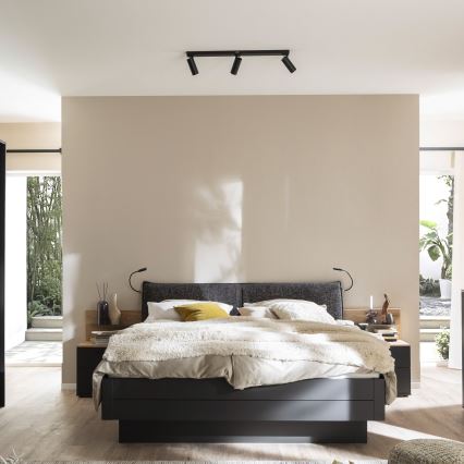 Schöner Wohnen 11794-18 - Spot LED DANTE 3xGU10/10W/230V + LED/14,4W noir