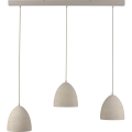 Schöner Wohnen 12541-42 - Suspension sur câble TRAVENTA 3 x E27 / 40 W / 230 V béton