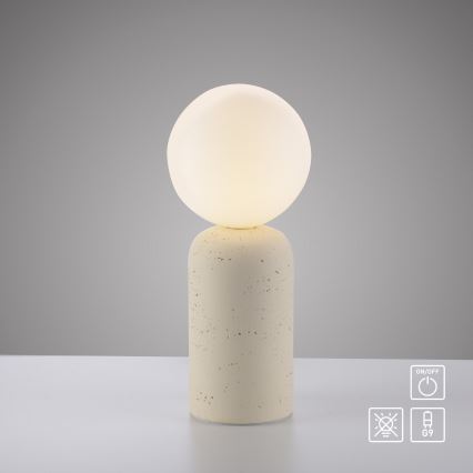 Schöner Wohnen 12543-42 - Lampe de table TRAVENTA 1xG9/10W/230V béton