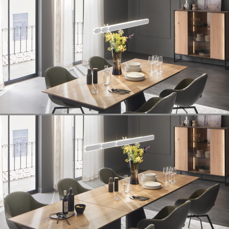 Schöner Wohnen 12577-16 - Suspension LED dimmable sur câble ADRIANA ROUND 2xLED/24W/230V 2700/3000/3500/4000/5000K 160 cm blanc