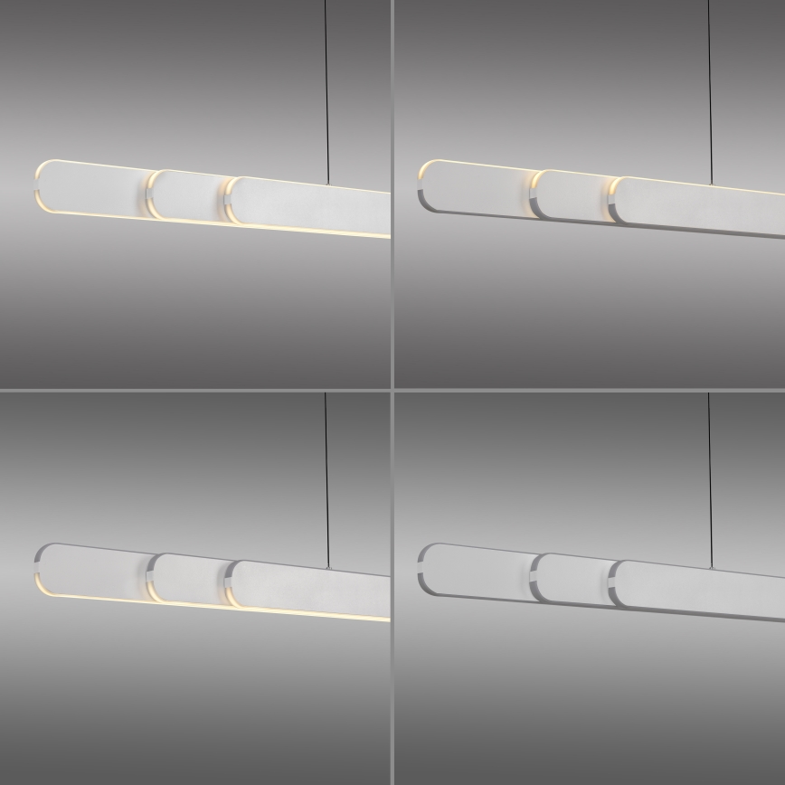 Schöner Wohnen 12577-16 - Suspension LED dimmable sur câble ADRIANA ROUND 2xLED/24W/230V 2700/3000/3500/4000/5000K 160 cm blanc