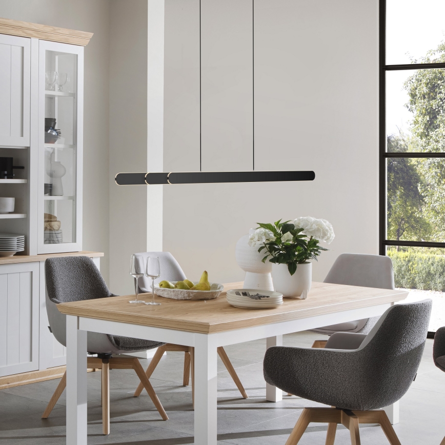 Schöner Wohnen 12577-18 - Suspension LED dimmable sur câble ADRIANA ROUND 2xLED/24W/230V 2700/3000/3500/4000/5000K noire