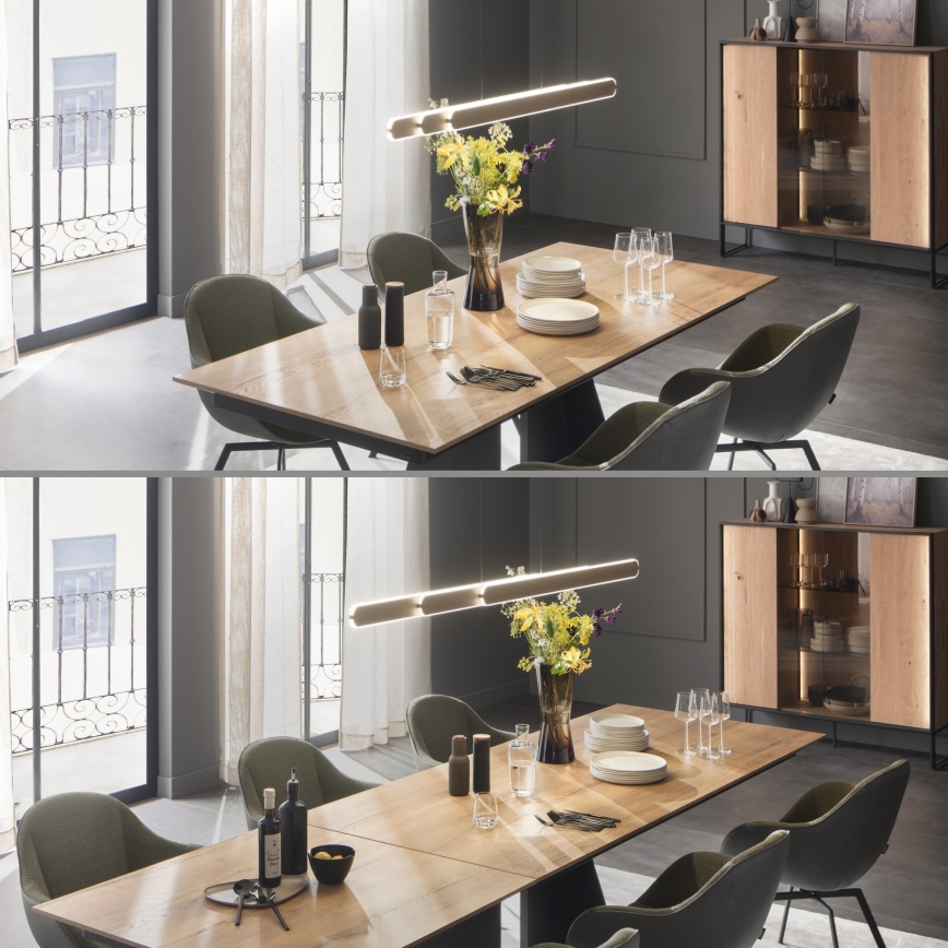 Schöner Wohnen 12577-39 - Suspension LED dimmable sur câble ADRIANA ROUND 2xLED/24W/230V 2700/3000/3500/4000/5000K gris