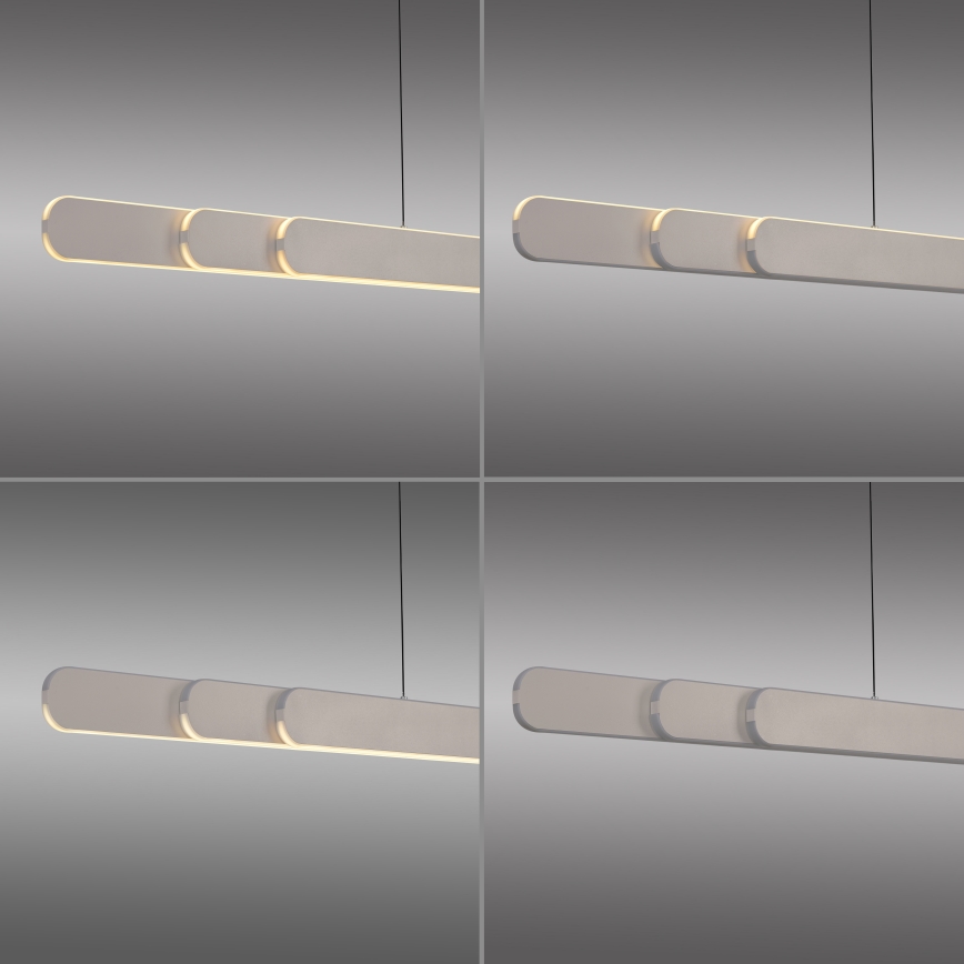 Schöner Wohnen 12577-39 - Suspension LED dimmable sur câble ADRIANA ROUND 2xLED/24W/230V 2700/3000/3500/4000/5000K gris