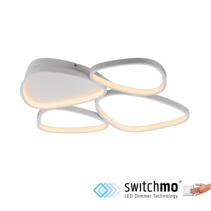 Schöner Wohnen 14038-16 - Plafonnier LED dimmable PEBBLES LED/35,5W/230V blanc