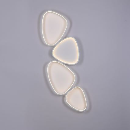 Schöner Wohnen 14039-16 - Plafonnier LED dimmable PEBBLES LED/35,5W/230V blanc