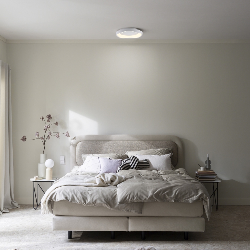 Schöner Wohnen 14233-16 - Plafonnier LED dimmable MONTA LED/21W/230V Ø 40 cm blanc